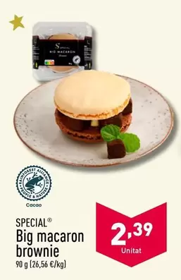 Oferta de Special - Big Macaron Brownie por 2,39€ en ALDI