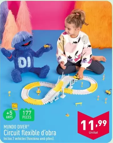 Oferta de Mundo Diver - Circuit Flexible D'Obra por 11,99€ en ALDI