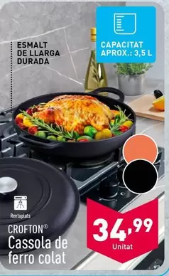 Oferta de Crofton - Cassola De Ferro Colat por 34,99€ en ALDI