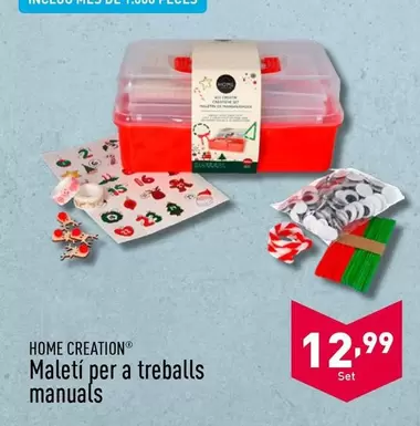 Oferta de Home Creation - Maleti Per A Treballs Manuals por 12,99€ en ALDI