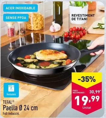 Oferta de Tefal - Paella 24 Cm por 19,99€ en ALDI