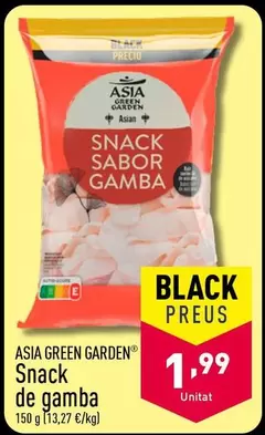 Oferta de Asia Green Garden - Snack De Gamba por 1,99€ en ALDI