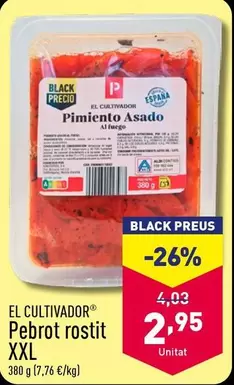 Oferta de El Cultivador - Pebrot Rostit Xxl por 2,95€ en ALDI