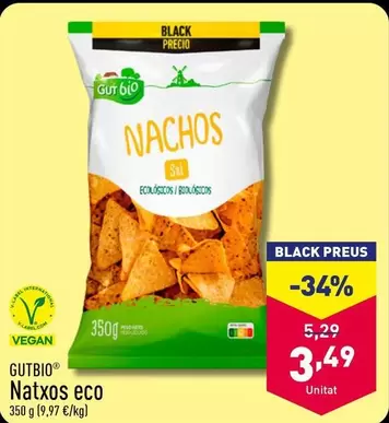 Oferta de Gutbio - Natxos Eco por 3,49€ en ALDI