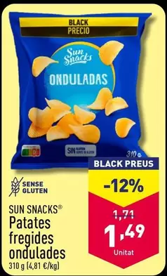 Oferta de Sun Snack - Patates Fregides Ondulades por 1,49€ en ALDI