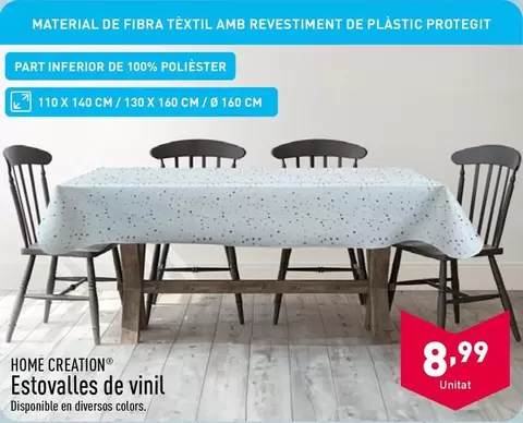 Oferta de Home Creation - Estovalles De Vinil por 8,99€ en ALDI