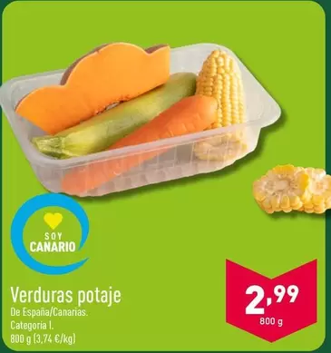 Oferta de Verduras Potaje por 2,99€ en ALDI