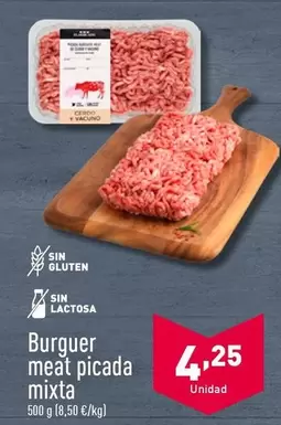 Oferta de Burguer Meat Picada por 4,25€ en ALDI