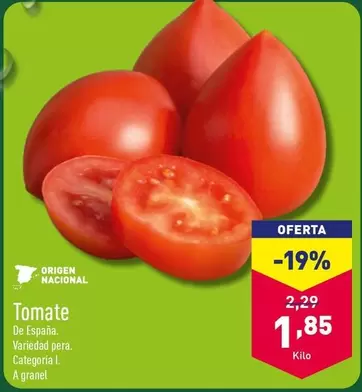 Oferta de Tomate por 1,85€ en ALDI