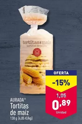 Oferta de Aurada - Tortitas De Maiz por 0,89€ en ALDI