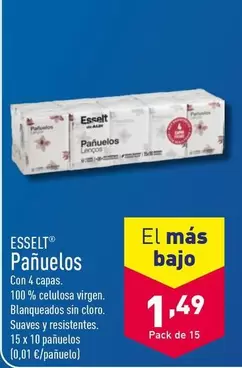 Oferta de Esselt - Panuelos por 1,49€ en ALDI