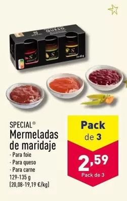 Oferta de Special - Mermeladas De Maridaje por 2,59€ en ALDI