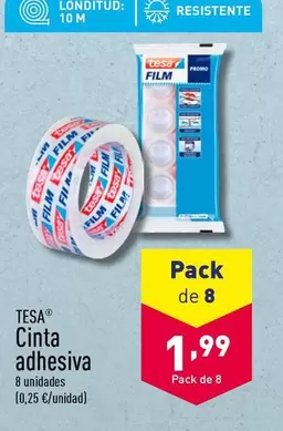 Oferta de Tesa - Cinta adhesiva por 1,99€ en ALDI