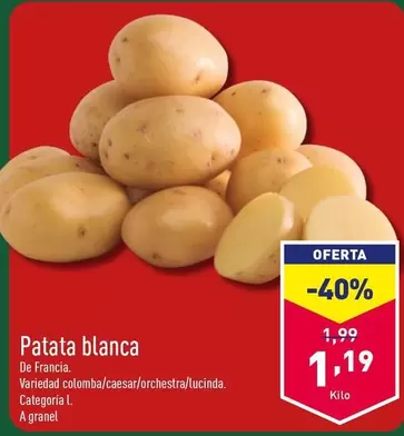 Oferta de Patata Blanca por 1,19€ en ALDI