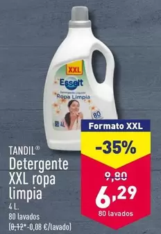 Oferta de Tandil - Detergente Xxl Ropa Limpia por 6,29€ en ALDI