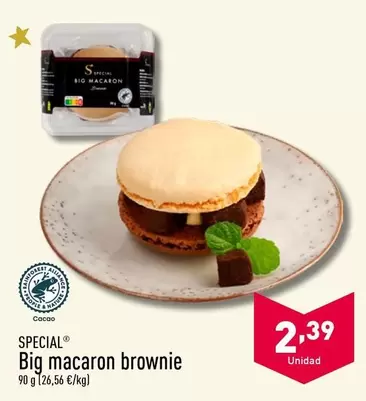 Oferta de Special - Big Macaron Brownie por 2,39€ en ALDI