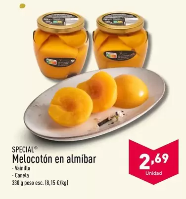 Oferta de Special - Melocoton En Almibar por 2,69€ en ALDI