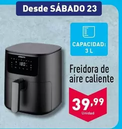 Oferta de Freidora De Aire Caliente por 39,99€ en ALDI