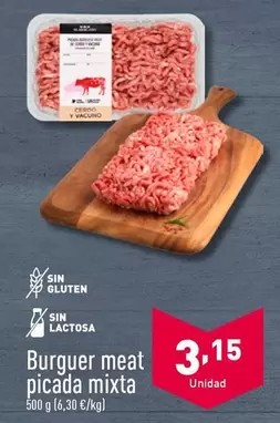 Oferta de Burguer Meat Picada Mixta por 3,15€ en ALDI