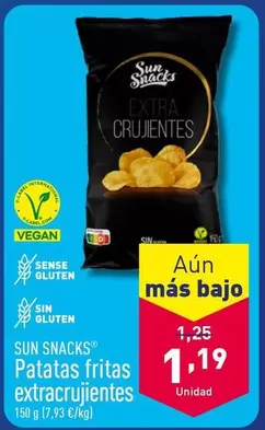 Oferta de Sun Snacks - Patatas Fritas Extracrujientes por 1,19€ en ALDI