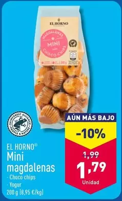 Oferta de El Horno - Mini Magdalenas por 1,79€ en ALDI