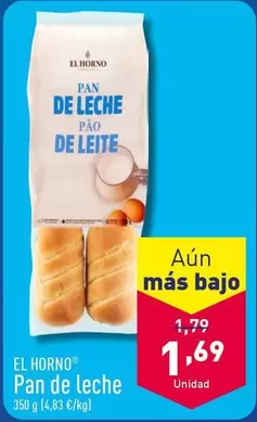 Oferta de El Horno -  Pan De Leche por 1,69€ en ALDI