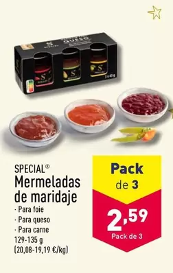 Oferta de Special - Mermeladas De Maridaje por 2,59€ en ALDI