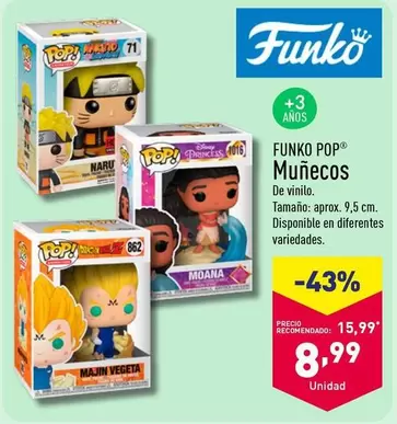 Oferta de Funko Pop - Munecos por 8,99€ en ALDI