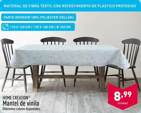 Oferta de Home Creation - Mantel De Vinilo por 8,99€ en ALDI