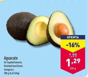 Oferta de Aguacate por 1,29€ en ALDI