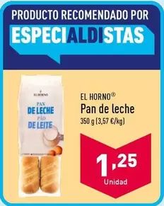 Oferta de El Horno - Pan De Leche por 1,25€ en ALDI