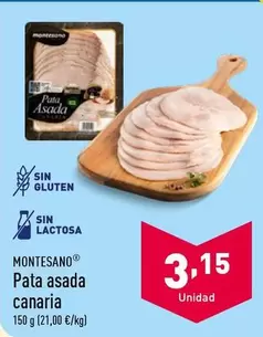 Oferta de Montesano - Pata Asada Canaria por 3,15€ en ALDI