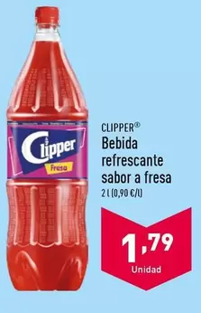 Oferta de Clipper - Bebida Refrescante Sabor A Fresa por 1,79€ en ALDI