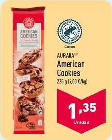 Oferta de Aurada - American Cookies por 1,35€ en ALDI