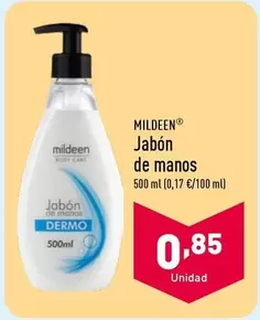 Oferta de Mildeen - Jabon De Manos por 0,85€ en ALDI