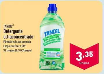 Oferta de Tandil - Detergente Ultraconcentrado por 3,35€ en ALDI