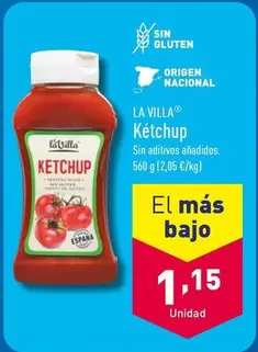 Oferta de La Villa - Ketchup por 1,15€ en ALDI