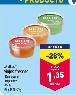 Oferta de La Villa - Mojos Frescos por 1,35€ en ALDI