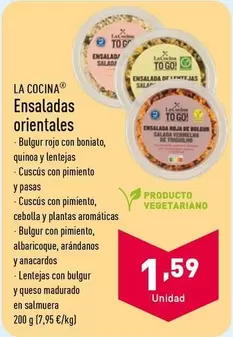 Oferta de La Cocina - Ensaladas Orientales por 1,59€ en ALDI