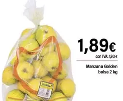 Oferta de Manzana Golden por 1,89€ en Cash Ifa