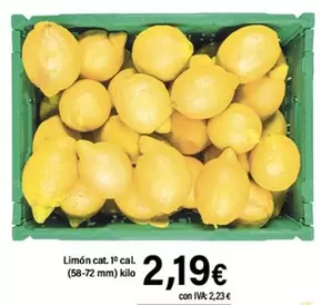 Oferta de Limón por 2,19€ en Cash Ifa