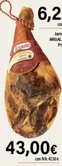 Oferta de Argal - Jamon Cocido Braseado Premier Kilo por 43€ en Cash Ifa