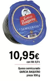 Oferta de García Baquero - Queso Semicurado por 10,95€ en Cash Ifa