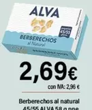 Oferta de Berberechos Al Natural por 2,69€ en Cash Ifa