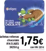 Oferta de Ifa Eliges - Galletas Rellenas Chocolate por 1,75€ en Cash Ifa