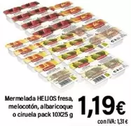 Oferta de Helios - Mermelada Fresa, Melocotón, Albaricoque O Ciruela por 1,19€ en Cash Ifa