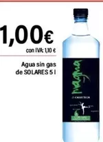 Oferta de Solares - Agua Sin Gas por 1€ en Cash Ifa