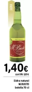 Oferta de M.Busto - Sidra Natural por 1,4€ en Cash Ifa