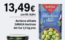 Oferta de Sarasa - Aceituna Aliñada por 13,49€ en Cash Ifa