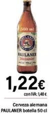 Oferta de Paulaner - Cerveza Alemana por 1,22€ en Cash Ifa